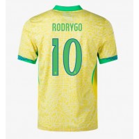 Brazília Rodrygo Goes #10 Domáci futbalový dres Copa America 2024 Krátky Rukáv